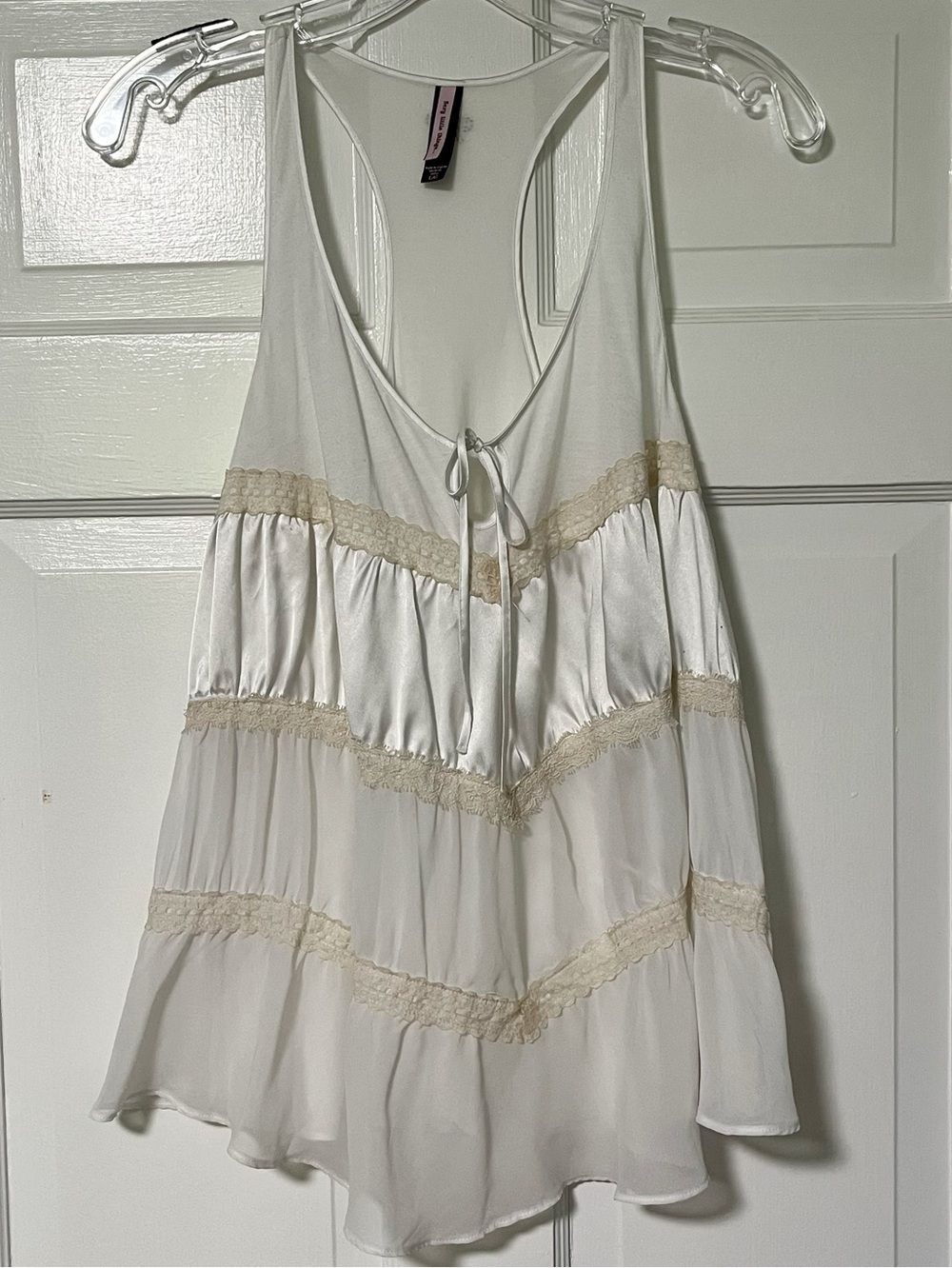 Victoria's Secret "Sexy Little Things" vintage Y2K Lacey satiny babydoll top
